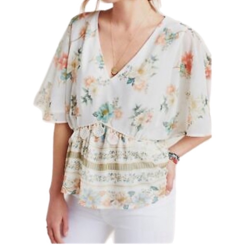 Anthropologie Farm Rio Hestia Top